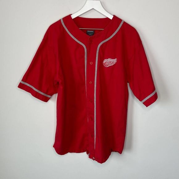 Pro Edge Detroit Red Wings Cotton Jersey - Men's Size Large